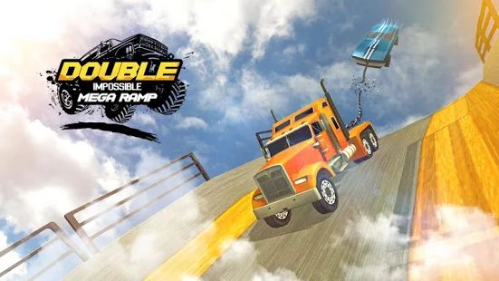Скачать взломанную Double Impossible Mega Ramp 3D - Авто Трюки Игра версия 4.0 apk на Андроид - Бесконечные деньги