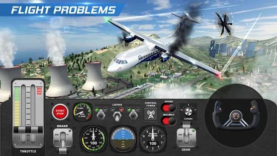 Скачать взломанную Симулятор полета пилота самолета версия 2.0 apk на Андроид - Открытые уровни
