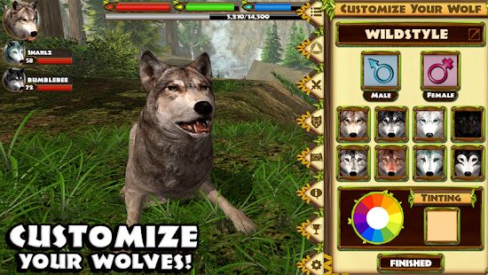 Скачать взломанную Ultimate Wolf Simulator версия Зависит от устройства apk на Андроид - Открытые уровни