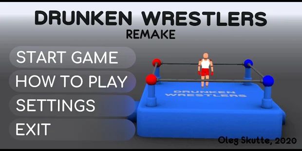 Скачать взломанную Drunken Wrestlers Remake версия 1.01 apk на Андроид - Открытые уровни