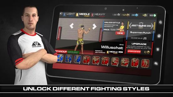 Скачать взломанную MMA Fighting Clash версия 1.34 apk на Андроид - Много монет