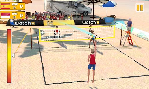 Скачать взломанную Пляжный волейбол 3D версия 1.0.4 apk на Андроид - Много монет