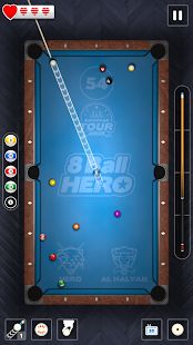 Скачать взломанную 8 Ball Hero - Американский бильярд: головоломка версия 1.17 apk на Андроид - Бесконечные деньги