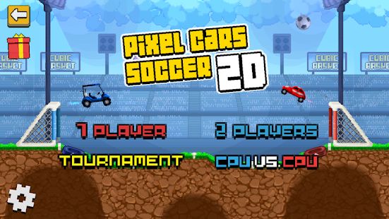 Скачать взломанную Pixel Cars. Soccer версия 1.8 apk на Андроид - Много монет