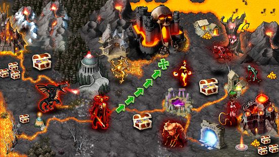 Скачать взломанную Heroes : Magic World Inferno версия 1.3.3 apk на Андроид - Много монет
