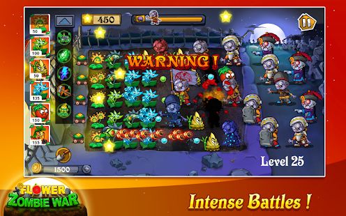 Скачать взломанную Flower Zombie War версия 1.1.7 apk на Андроид - Бесконечные деньги