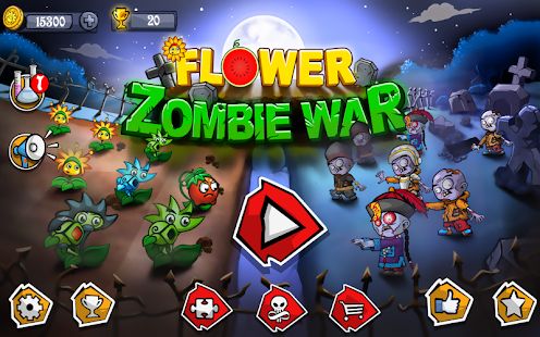 Скачать взломанную Flower Zombie War версия 1.1.7 apk на Андроид - Бесконечные деньги