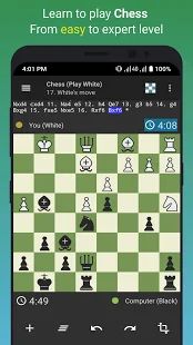 Скачать взломанную Шахматы - Бесплатная Стратегия Настольная Игра версия 1.0.5 apk на Андроид - Открытые уровни