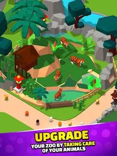 Скачать взломанную Idle Zoo Tycoon 3D - Animal Park Game версия 1.6.13 apk на Андроид - Бесконечные деньги