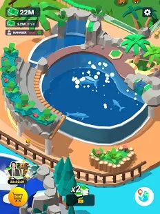 Скачать взломанную Idle Zoo Tycoon 3D - Animal Park Game версия 1.6.13 apk на Андроид - Бесконечные деньги