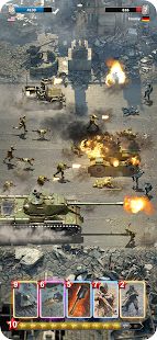 Скачать взломанную Heroes of War: WW2 Idle RPG версия 1.0.7 apk на Андроид - Много монет