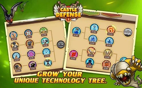 Скачать взломанную Castle Defense 2 версия 3.2.2 apk на Андроид - Бесконечные деньги