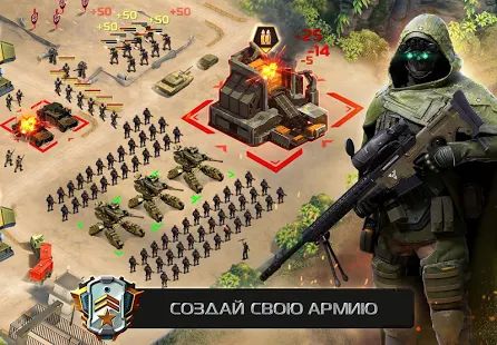 Скачать взломанную Soldiers Inc: Mobile Warfare версия 1.26.1 apk на Андроид - Открытые уровни