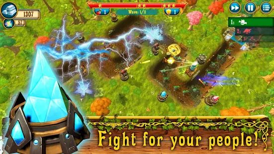Скачать взломанную Fantasy Realm TD: Tower Defense Game версия 1.29 apk на Андроид - Открытые уровни