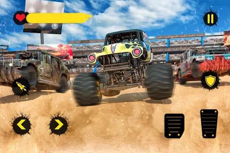 Скачать Monster Truck Crash Derby: Бесстрашные трюки 2019 версия 1.8 apk на Андроид - Неограниченные функции