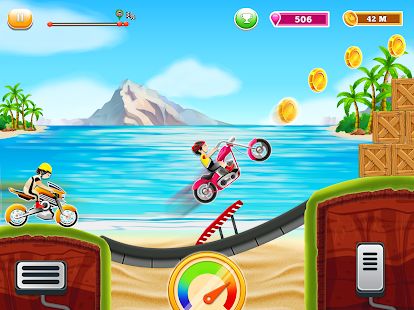 Скачать Дети велосипед Hill гонки: Свободный Мотоцикл игры версия 0.5 apk на Андроид - Без Рекламы