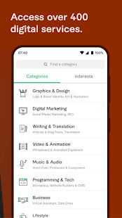 Скачать Fiverr - Freelance Services версия Зависит от устройства apk на Андроид - Все открыто