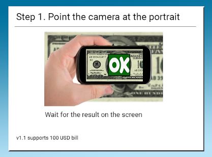 Скачать Сканер фальшивых денег версия 1.27 apk на Андроид - Разблокированная
