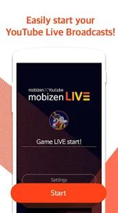 Скачать Mobizen прямая трансляция для ютуб - прямой эфир версия 1.2.12.1 apk на Андроид - Разблокированная