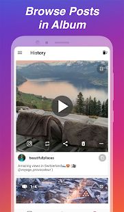Скачать Загрузчик для Instagram - Репост и Мульти-аккаунты версия 1.7.01.0908 apk на Андроид - Встроенный кеш