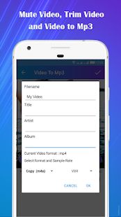 Скачать Video to Mp3 : Mute Video /Trim Video/Cut Video версия 1.31 apk на Андроид - Полный доступ