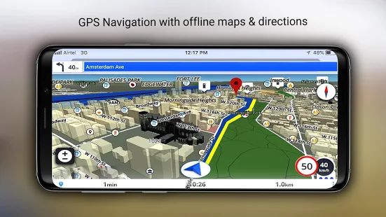 Скачать Бесплатные GPS Оффлайн Карты, Живая Навигация версия 1.86 apk на Андроид - Все открыто