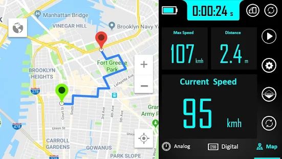 Скачать GPS спидометр : одометр, также скорость трекер версия 1.9.6 apk на Андроид - Полный доступ