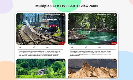 Скачать Earth Online Live World Public Cameras-QR/Bar Code версия 1.22 apk на Андроид - Встроенный кеш