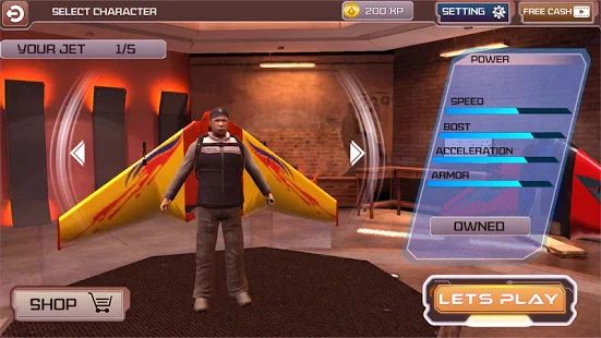 Скачать Flying Jetpack Hero Crime 3D Истребитель Симулятор версия 2.1 apk на Андроид - Все открыто