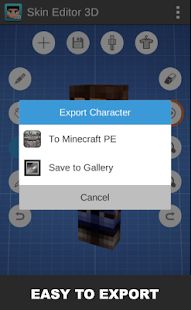 Скачать Skin Editor 3D for Minecraft версия 1.7 apk на Андроид - Полный доступ