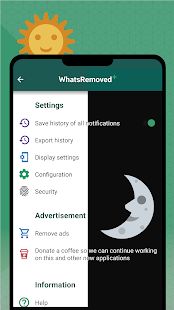 Скачать WhatsRemoved+ версия 6.0.9 apk на Андроид - Встроенный кеш