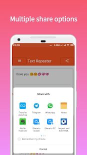Скачать Text Repeater версия 1.3 apk на Андроид - Полная