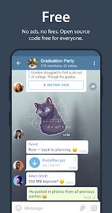 Скачать Telegram версия Зависит от устройства apk на Андроид - Встроенный кеш