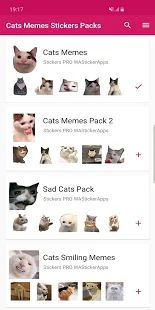 Скачать Новые смешные наклейки мем кошки WAStickerApps версия 1.5.1 apk на Андроид - Неограниченные функции