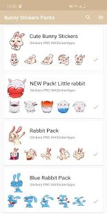 Скачать Новые забавные стикеры кролика WAStickerApps версия 1.5.1 apk на Андроид - Полный доступ