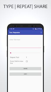 Скачать Text Repeater версия 1.0 apk на Андроид - Разблокированная
