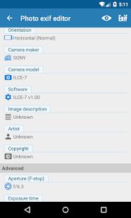 Скачать Photo Exif Editor версия 2.2.9 apk на Андроид - Встроенный кеш