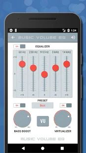 Скачать Громкость музыки Эквалайзер - Усилитель баса версия 4.84 apk на Андроид - Без кеша