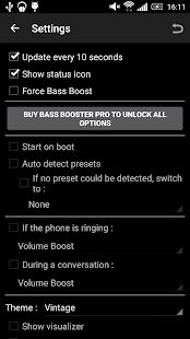 Скачать Усилитель баса (Bass Booster - Music Equalizer) версия Зависит от устройства apk на Андроид - Встроенный кеш
